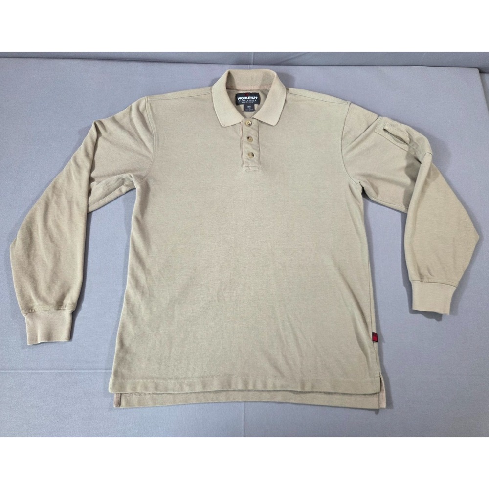 Woolrich Shirt Mens Small Khaki Tactical Polo Elite Series Tactical Range